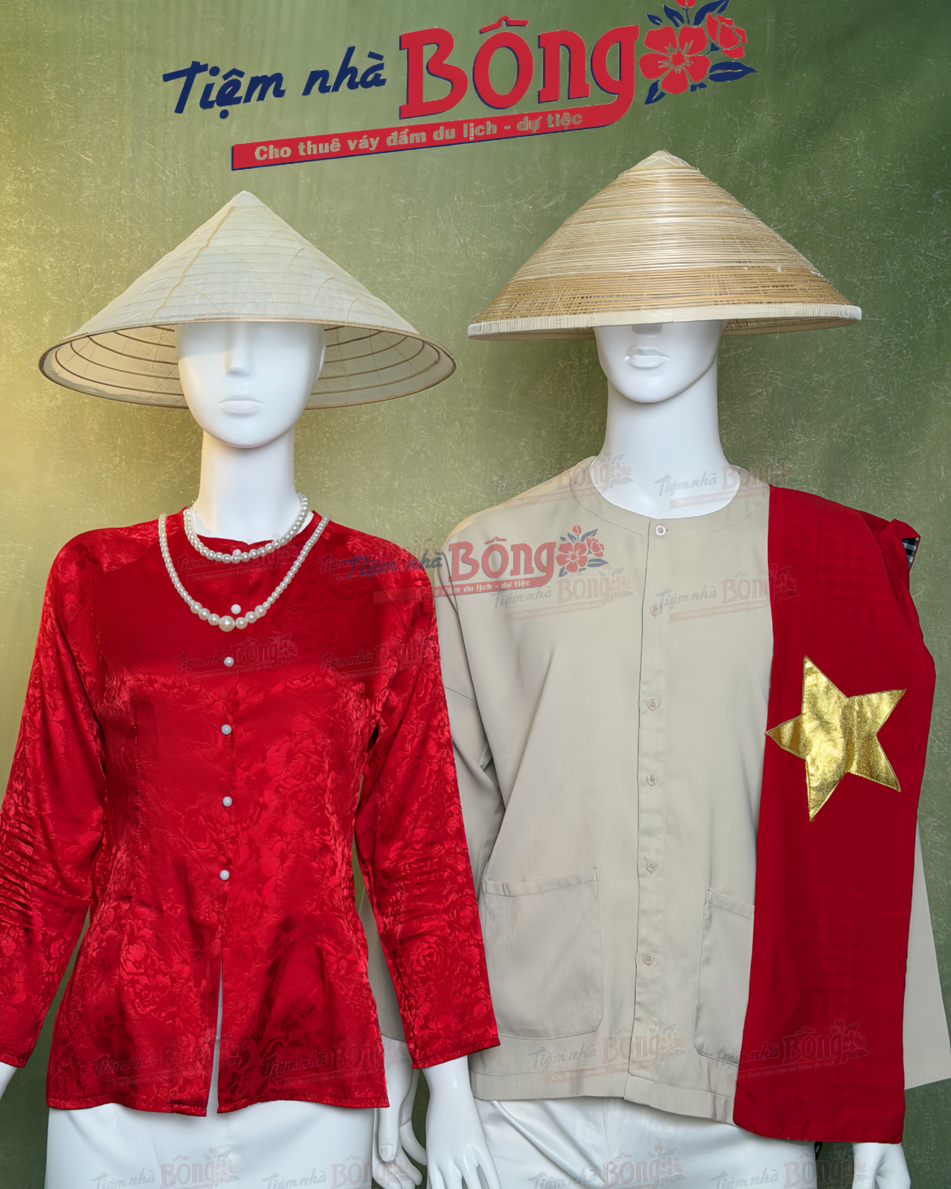 Cho Thuê Áo Bà Ba Nam Kem