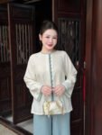 Cho Thuê Set Pháp Phục Trắng Viền Xanh