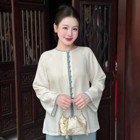 Cho Thuê Set Pháp Phục Trắng Viền Xanh