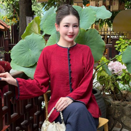 Cho Thuê Set Pháp Phục Đỏ Viền Đen