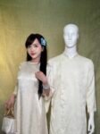 Cho Thuê Áo Dài Bưng Quả Nữ Kem Hoa Chìm 3 Nút Tàu