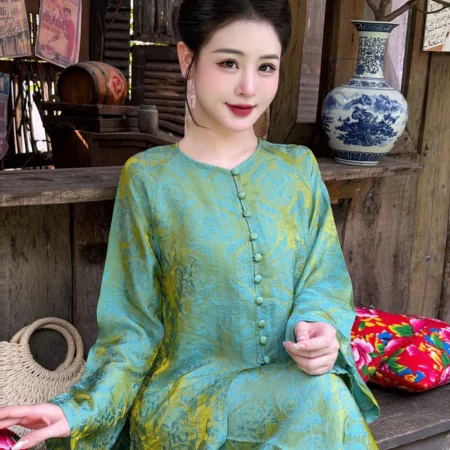 Cho Thuê Set Pháp Phục Xanh Óng (Bigsize)
