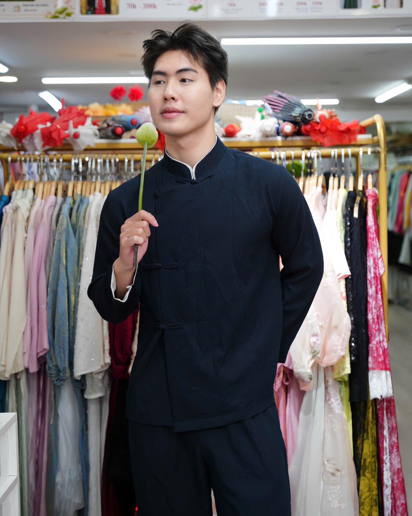 Cho Thuê Set Pháp Phục Nam Xanh Đen