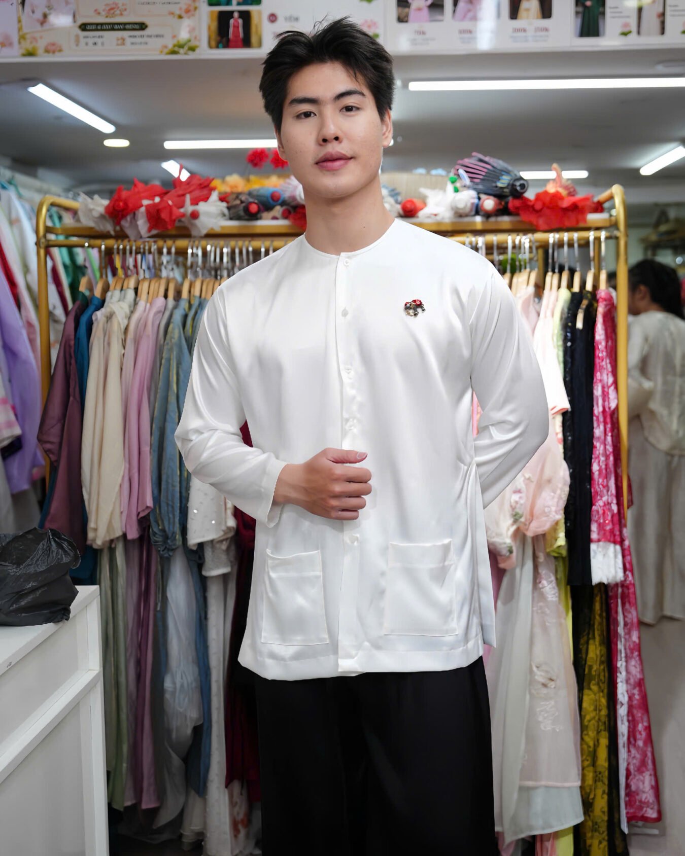 Cho Thuê Áo Bà Ba Trắng Lụa