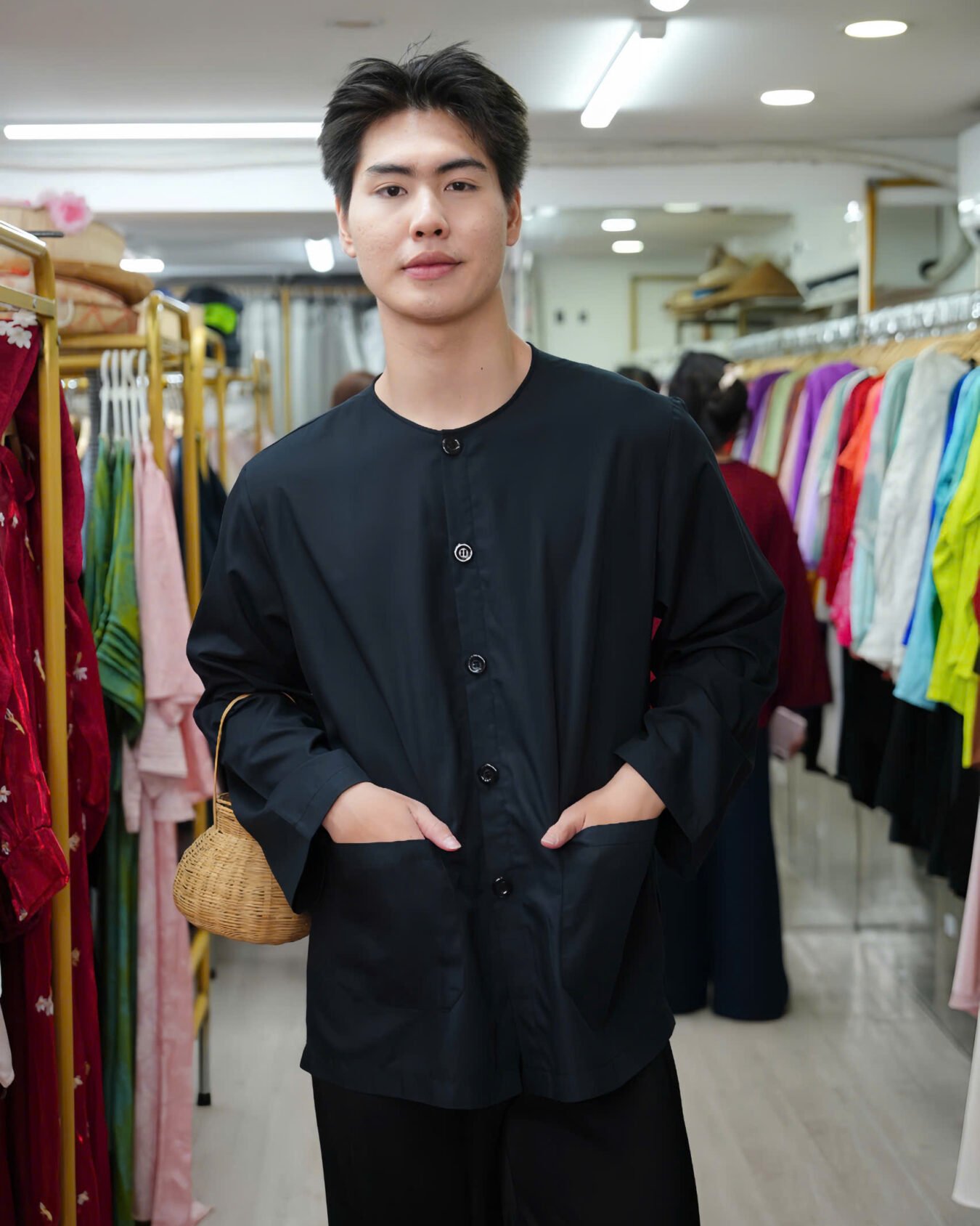 Cho Thuê Áo Bà Ba Nam Đen