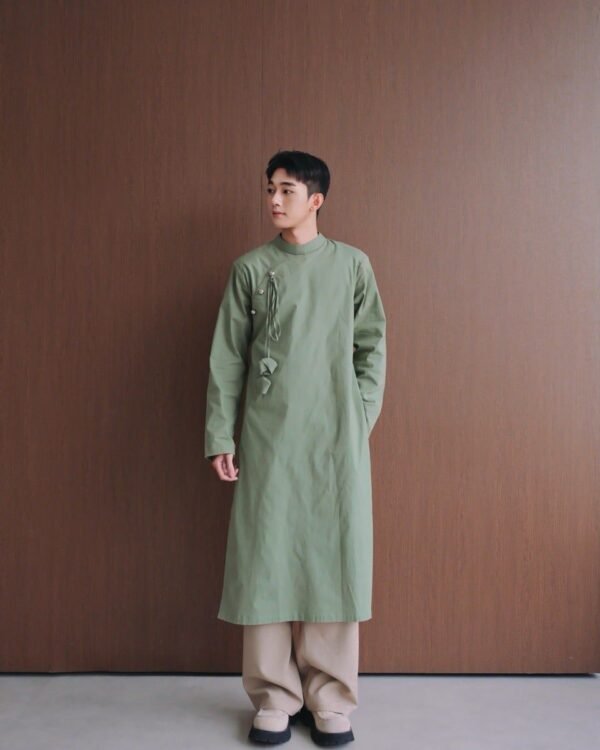 Cho Thuê Áo Dài Nam "PHÁC" Xanh