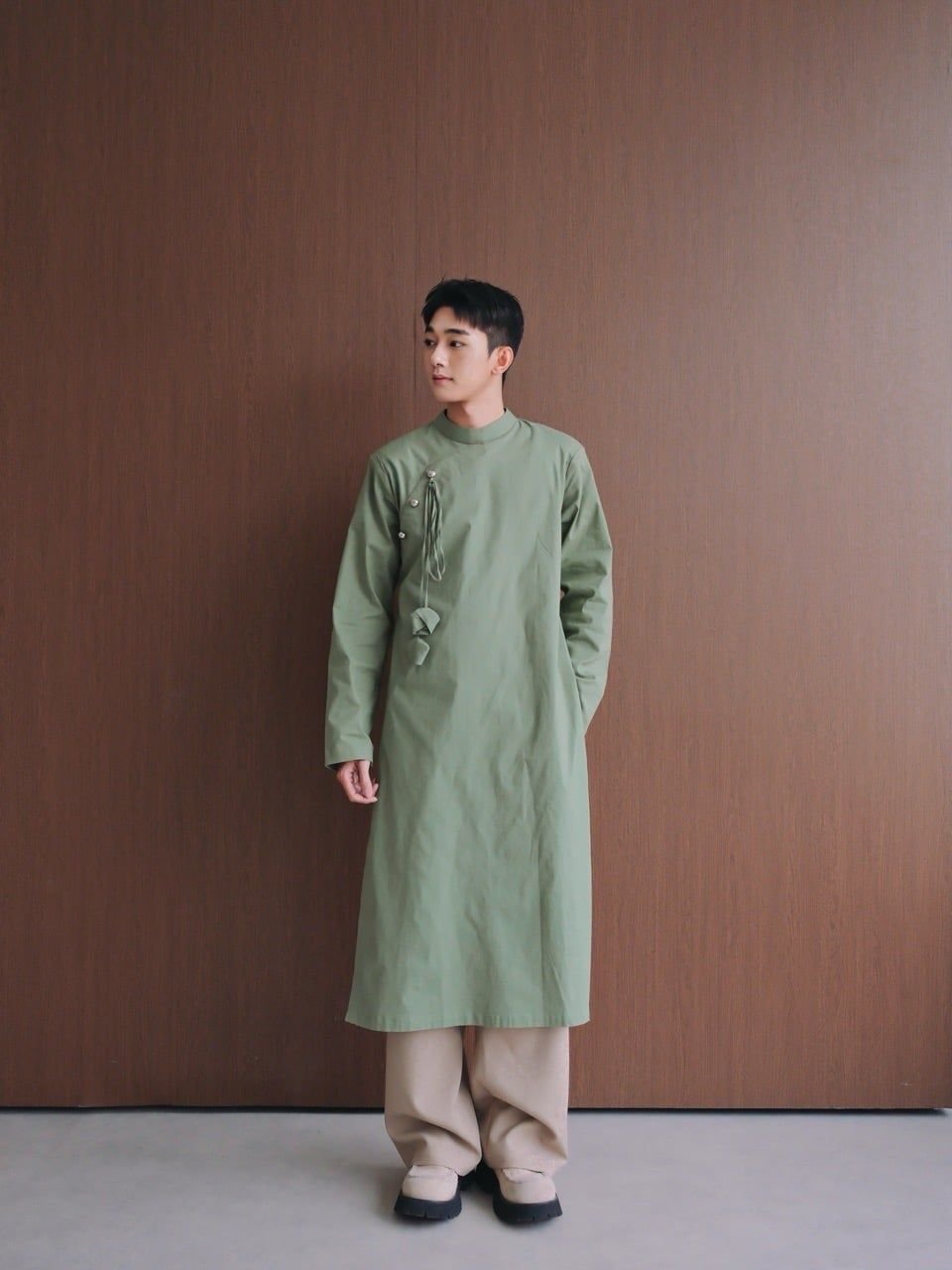 Cho Thuê Áo Dài Nam "PHÁC" Xanh YUDAL