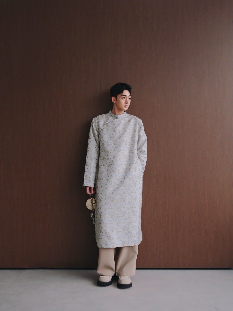 Cho Thuê Áo Dài Nam "BÌNH" Xanh YUDAL