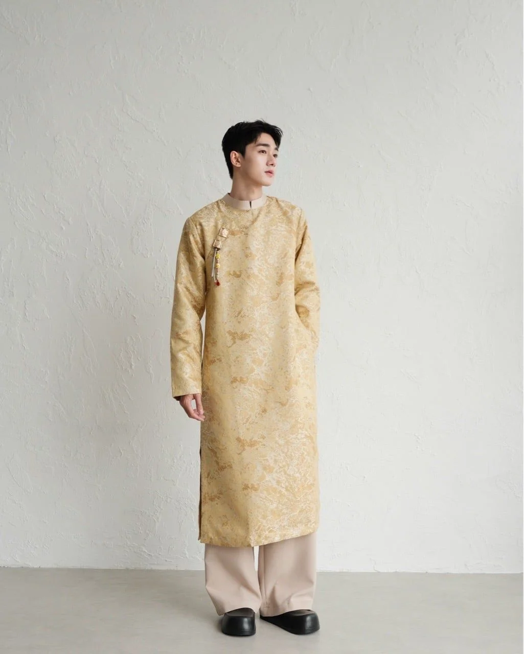 Cho Thuê Áo Dài Nam “SƠN” Vàng YUDAL